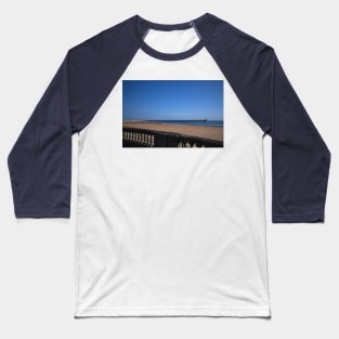 Blue sky and sandy beach Baseball T-Shirt